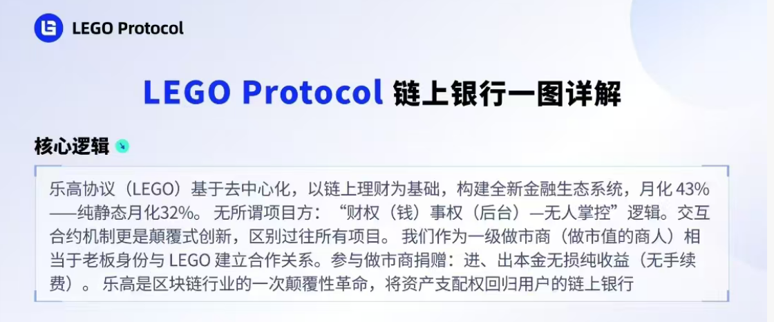 LEGO协议如何运作？一文读懂这个链上银行的完整逻辑